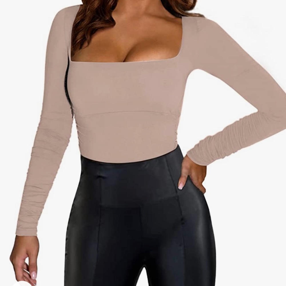 Bodysuit Square neck long sleeve